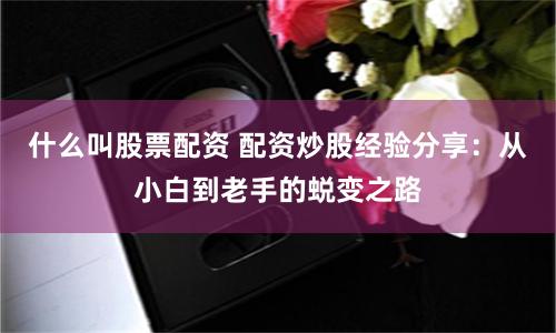 什么叫股票配资 配资炒股经验分享：从小白到老手的蜕变之路